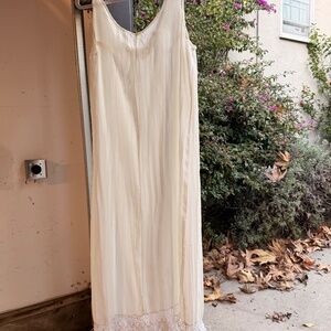 Women's Cream and White slip